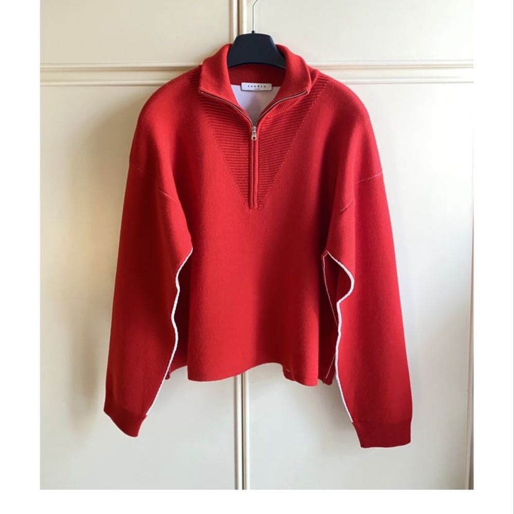 Sandro wool sweater - beautiful red color